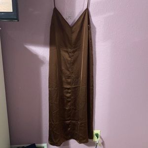 Long, brown dress